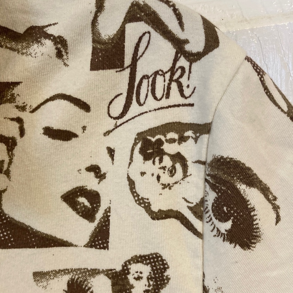 Urban Outfitters Brown & Cream Pinup Girl Graphic Dress - Picture 6 of 10
